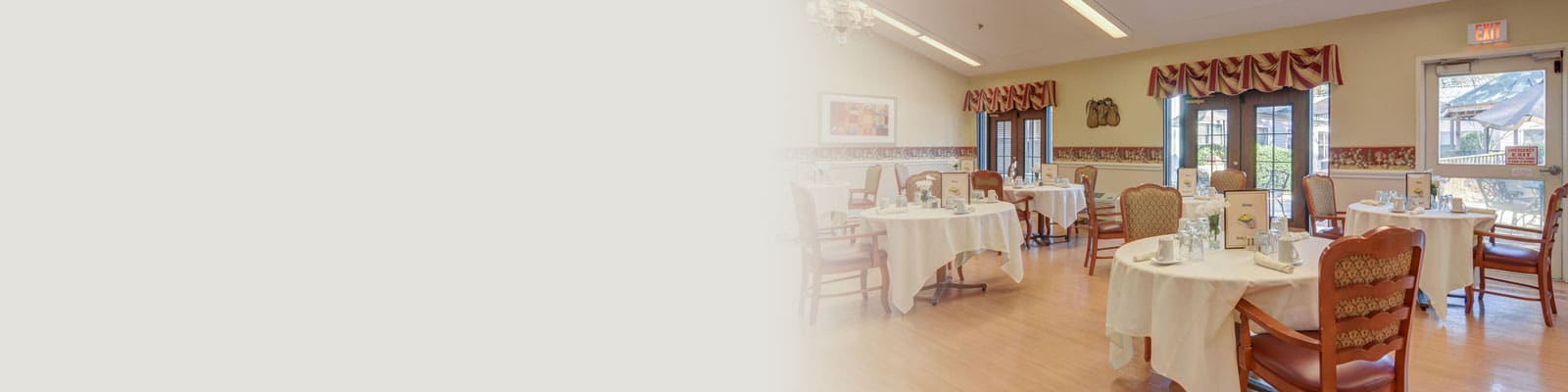 The dining room at Marietta Heights