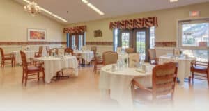 The dining room at Marietta Heights