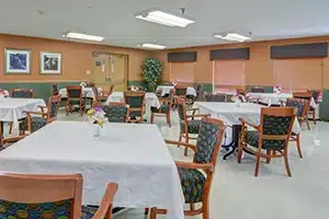 The main dining area at Marietta Heights